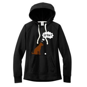 Chocolate Labrador Retriever Funny Lab Dog Women's Fleece Hoodie