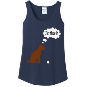 Chocolate Labrador Retriever Funny Lab Dog Ladies Essential Tank