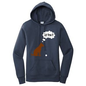 Chocolate Labrador Retriever Funny Lab Dog Women's Pullover Hoodie