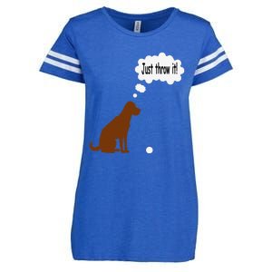 Chocolate Labrador Retriever Funny Lab Dog Enza Ladies Jersey Football T-Shirt