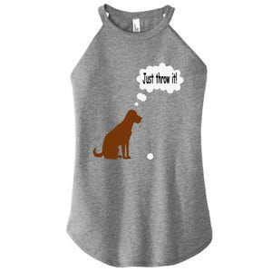 Chocolate Labrador Retriever Funny Lab Dog Women's Perfect Tri Rocker Tank