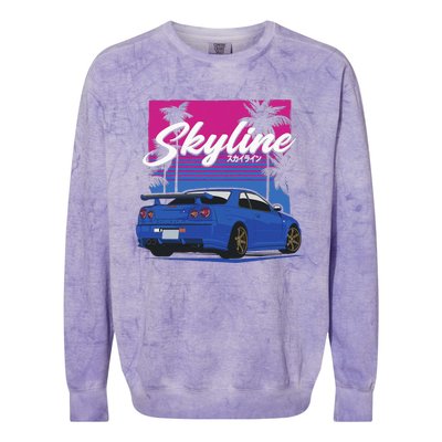 CLassic Legendary R34 JDM Colorblast Crewneck Sweatshirt