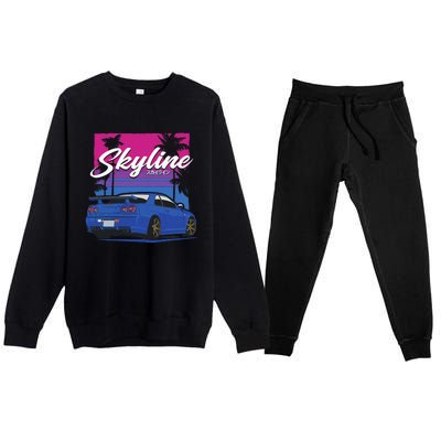 CLassic Legendary R34 JDM Premium Crewneck Sweatsuit Set