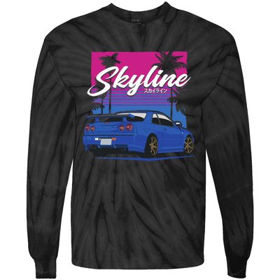 CLassic Legendary R34 JDM Tie-Dye Long Sleeve Shirt