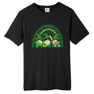 Cute Lucky Rainbow Gnome Happy St Patricks Day Family Outfit Tall Fusion ChromaSoft Performance T-Shirt