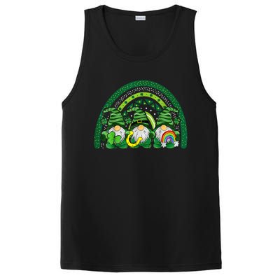 Cute Lucky Rainbow Gnome Happy St Patricks Day Family Outfit PosiCharge Competitor Tank