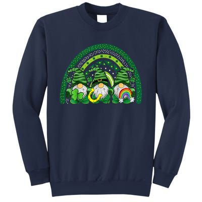 Cute Lucky Rainbow Gnome Happy St Patricks Day Family Outfit Sweatshirt