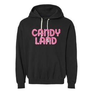 Candy Land Retro 90S Logo Garment-Dyed Fleece Hoodie