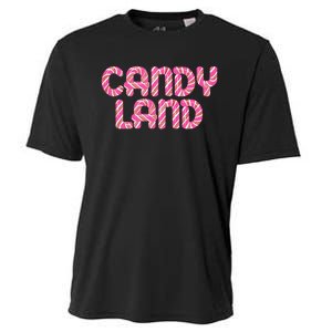 Candy Land Retro 90S Logo Cooling Performance Crew T-Shirt