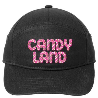 Candy Land Retro 90S Logo 7-Panel Snapback Hat
