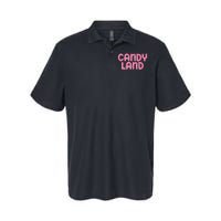 Candy Land Retro 90S Logo Softstyle Adult Sport Polo