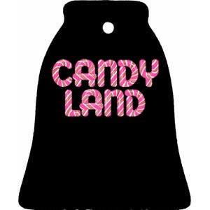 Candy Land Retro 90S Logo Ceramic Bell Ornament