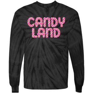 Candy Land Retro 90S Logo Tie-Dye Long Sleeve Shirt