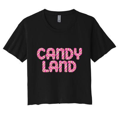 Candy Land Retro 90S Logo Crop Top