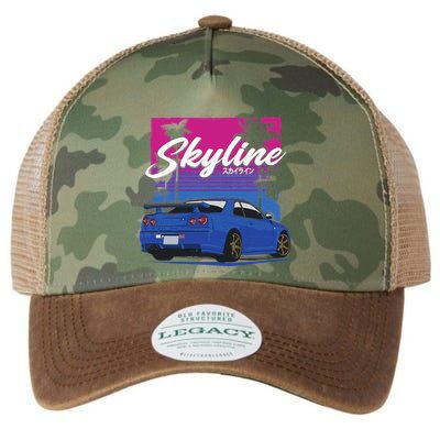Classic Legendary R34 Jdm Legacy Tie Dye Trucker Hat