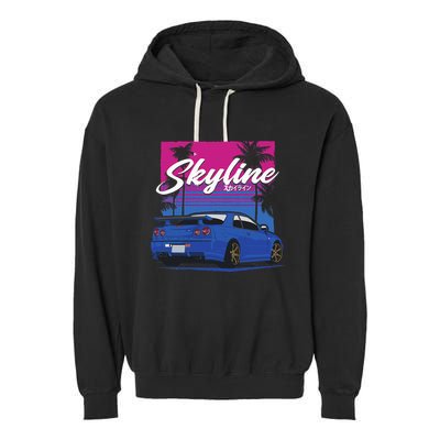 Classic Legendary R34 Jdm Garment-Dyed Fleece Hoodie