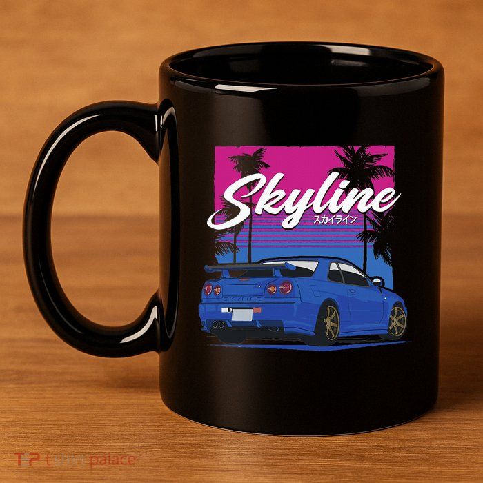 Classic Legendary R34 Jdm 11oz C Handle Ceramic Mug
