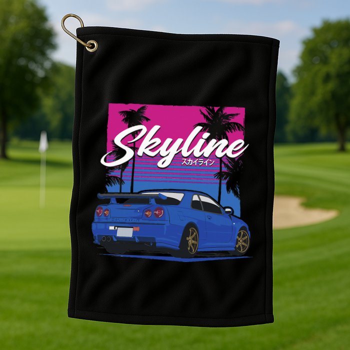 Classic Legendary R34 Jdm Golf Towel