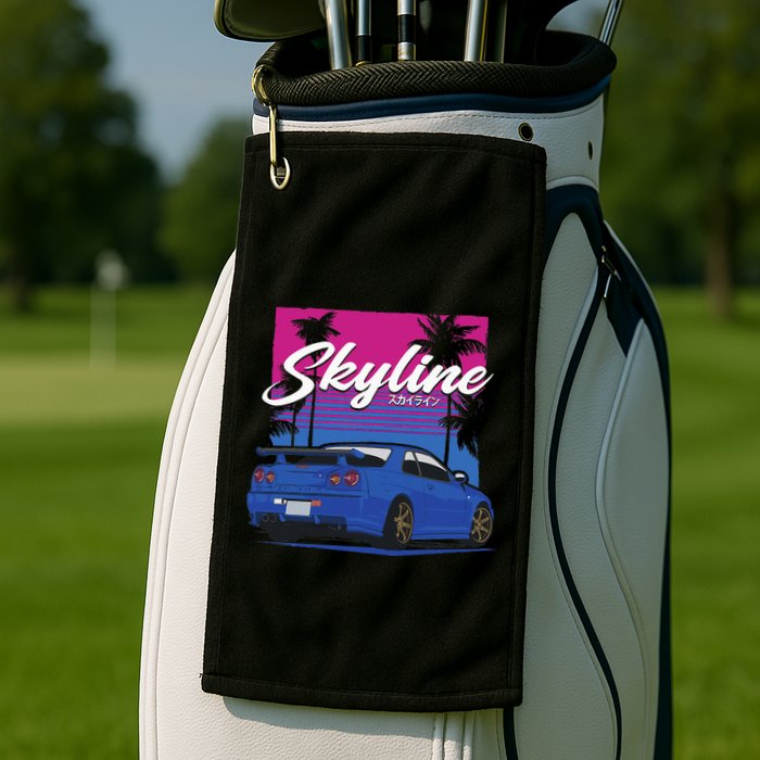 Classic Legendary R34 Jdm Golf Towel
