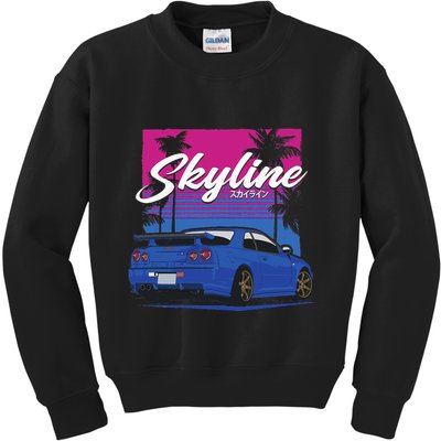 Classic Legendary R34 Jdm Kids Sweatshirt