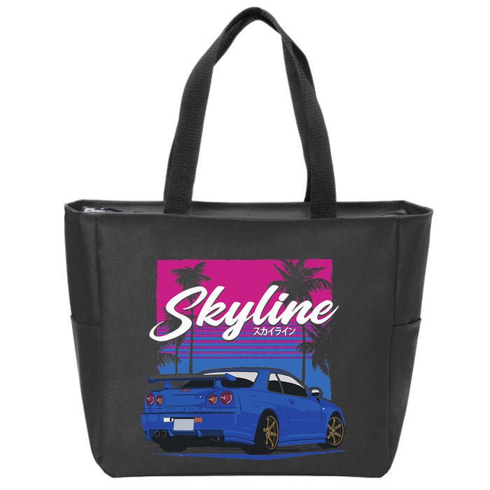 Classic Legendary R34 Jdm Zip Tote Bag