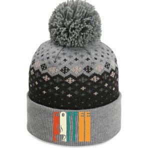 Coffee Lover Retro The Baniff Cuffed Pom Beanie