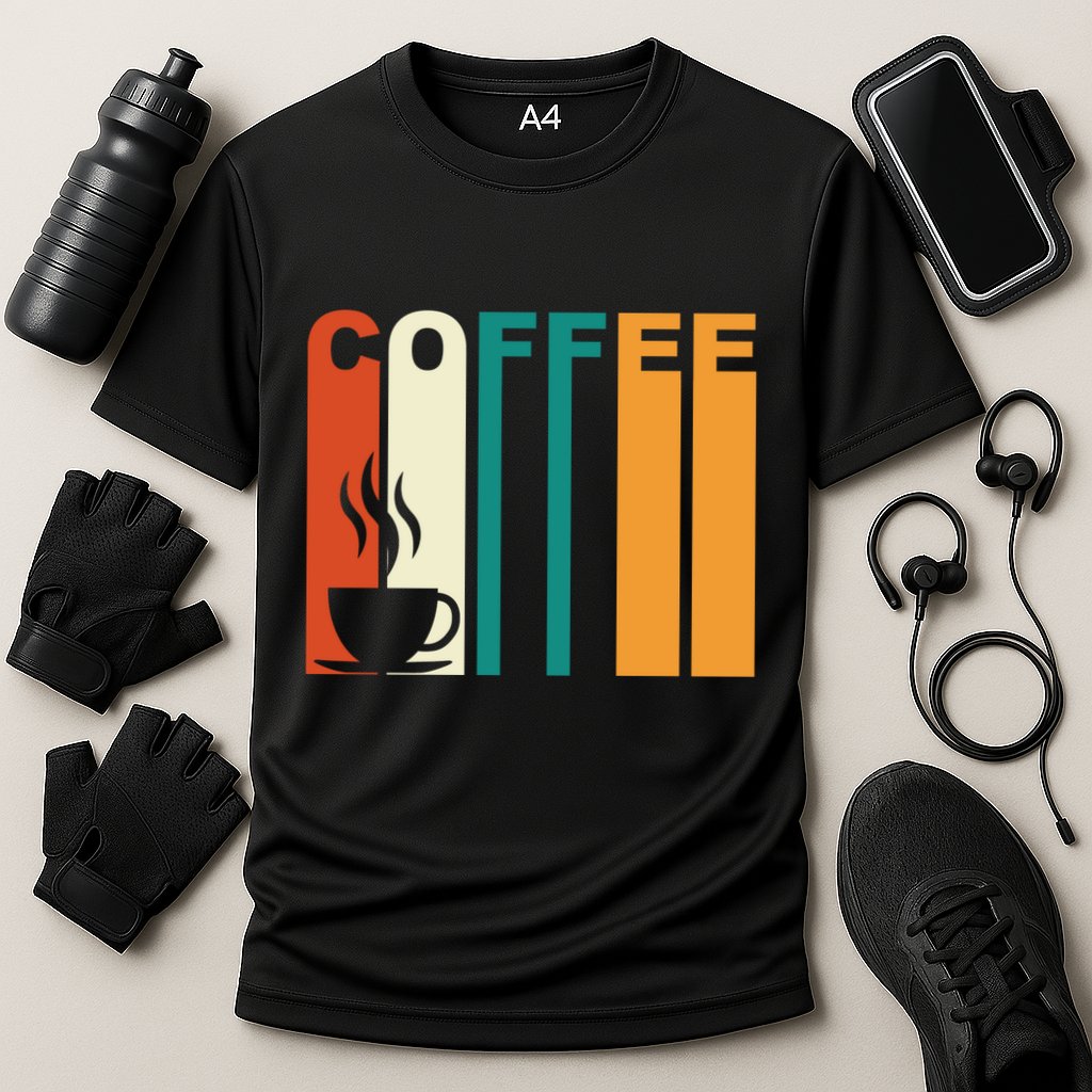 Coffee Lover Retro Performance Shirt