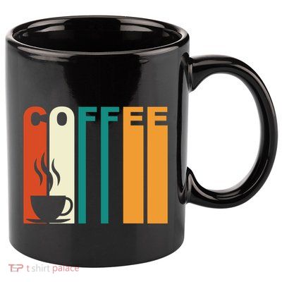 Coffee Lover Retro 11oz C Handle Ceramic Mug