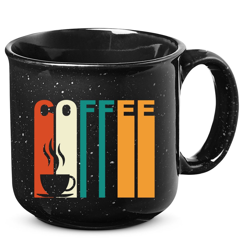 Coffee Lover Retro 15oz Campfire Ceramic Mug
