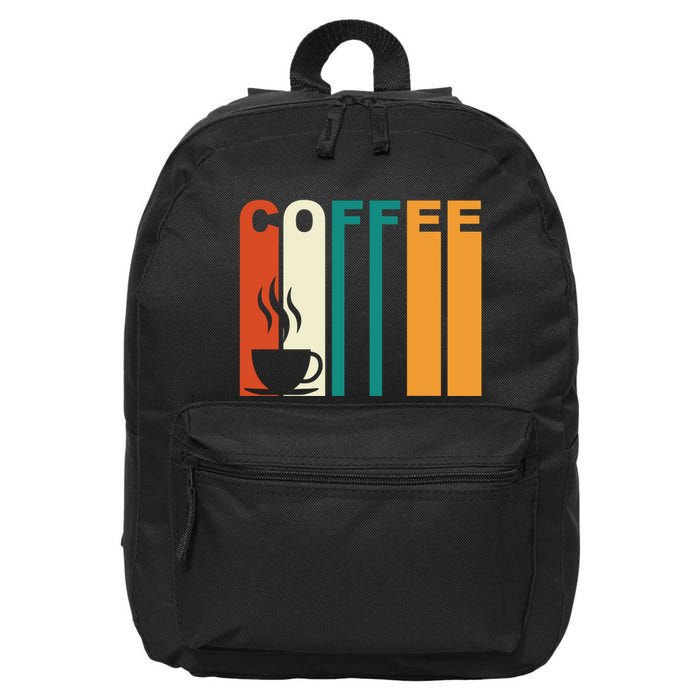 Coffee Lover Retro 16 in Basic Backpack