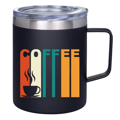 Coffee Lover Retro 12oz Stainless Steel Coffee Mug