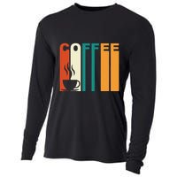 Coffee Lover Retro Cooling Performance Long Sleeve Crew