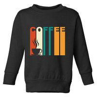 Coffee Lover Retro Toddler Sweatshirt