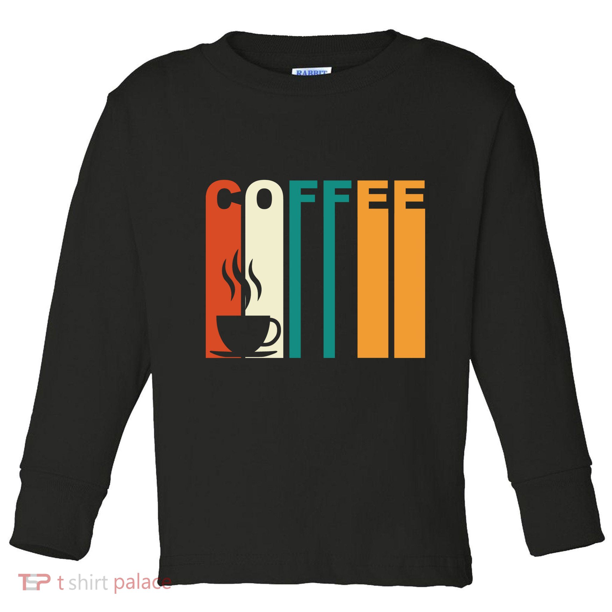 Coffee Lover Retro Toddler Long Sleeve Shirt