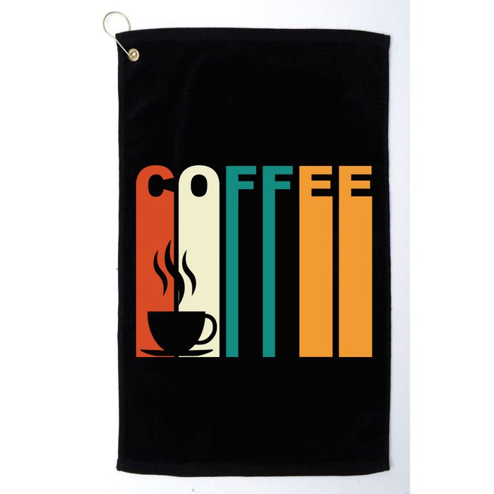 Coffee Lover Retro Golf Towel