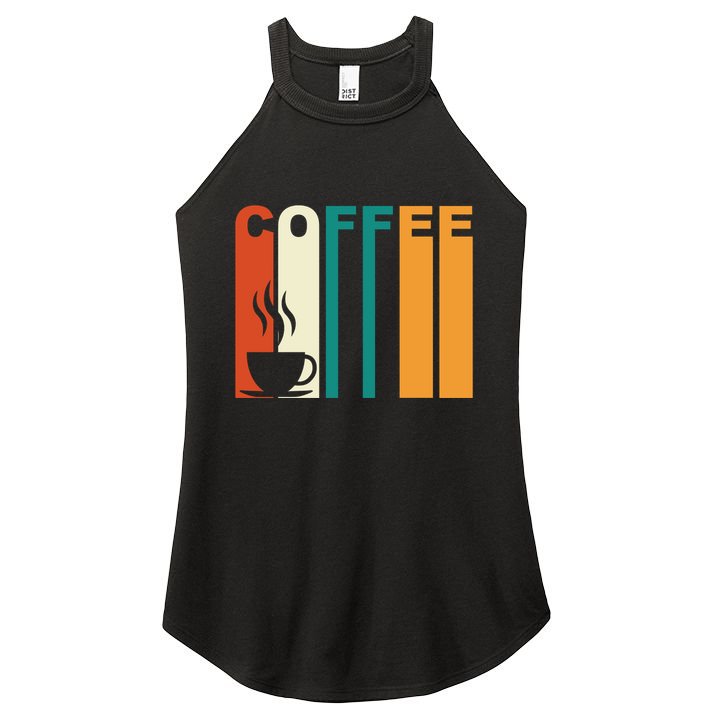 Coffee Lover Retro Women's Perfect Tri Rocker Tank