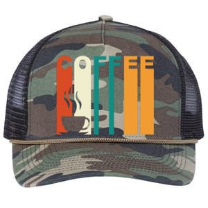 Coffee Lover Retro Retro Rope Trucker Hat Cap