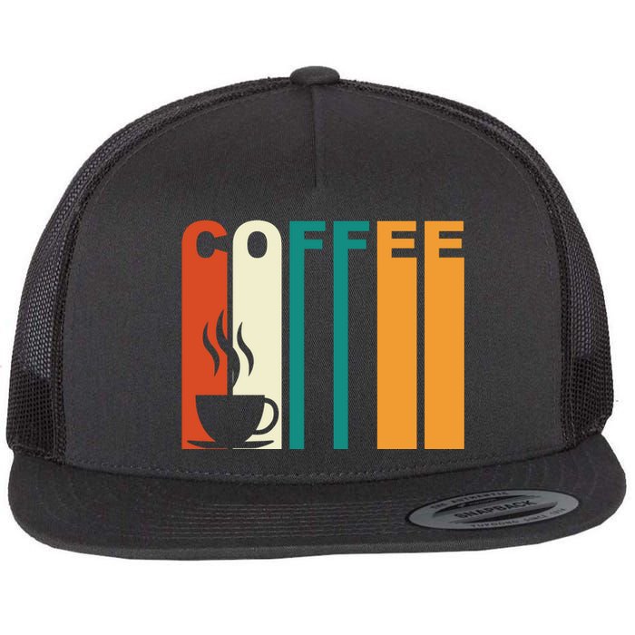 Coffee Lover Retro Flat Bill Trucker Hat