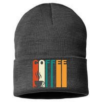 Coffee Lover Retro Sustainable Knit Beanie