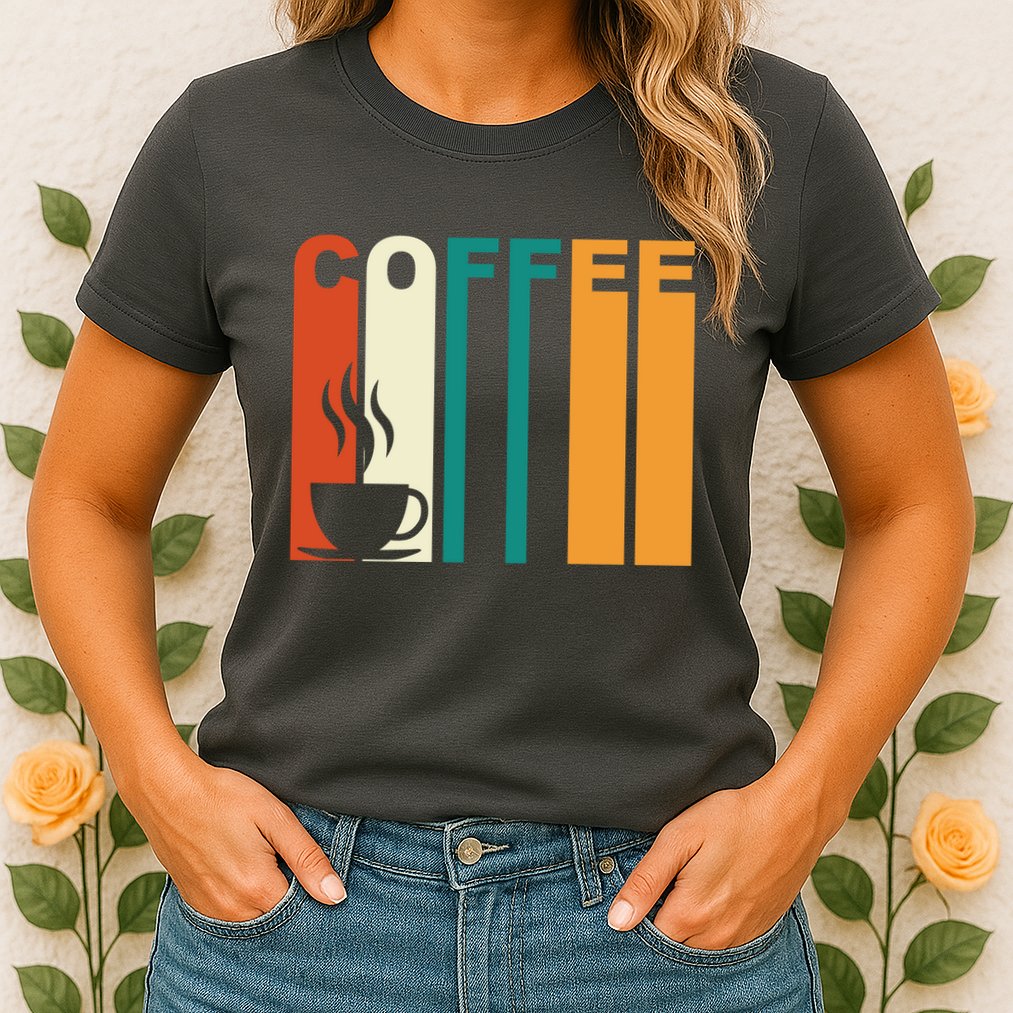 Coffee Lover Retro Womens T-Shirt