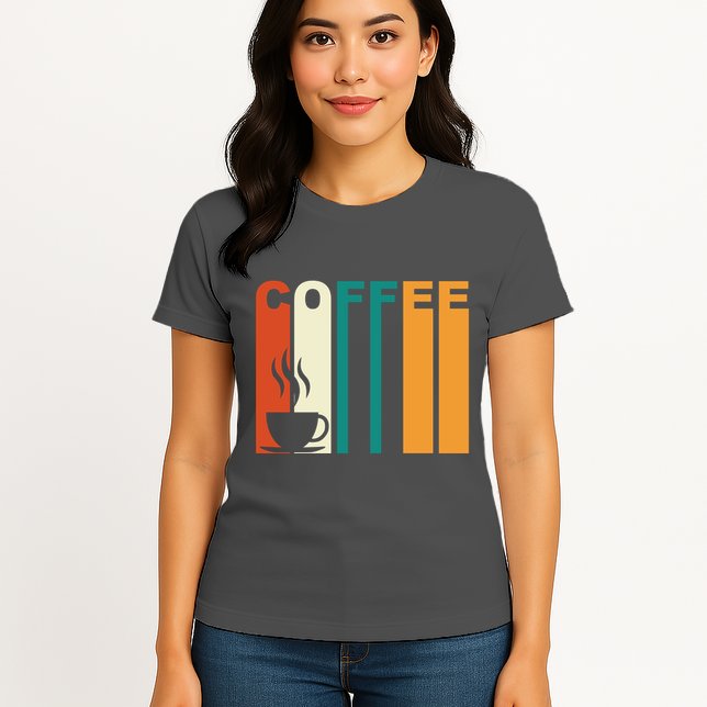 Coffee Lover Retro Womens T-Shirt