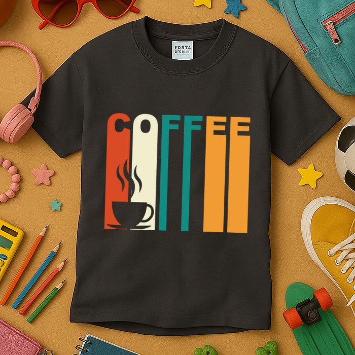 Coffee Lover Retro Kids T-Shirt