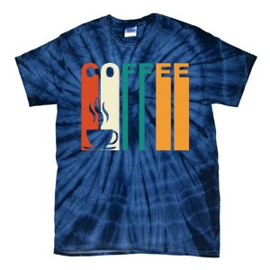 Coffee Lover Retro Tie-Dye T-Shirt