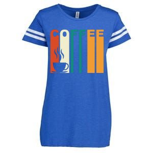 Coffee Lover Retro Enza Ladies Jersey Football T-Shirt