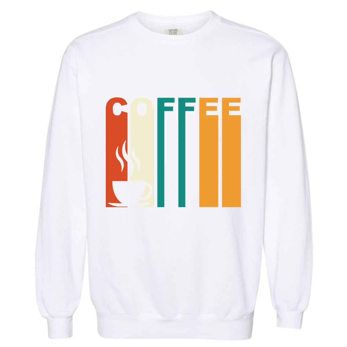 Coffee Lover Retro Garment-Dyed Sweatshirt