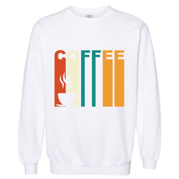 Coffee Lover Retro Garment-Dyed Sweatshirt