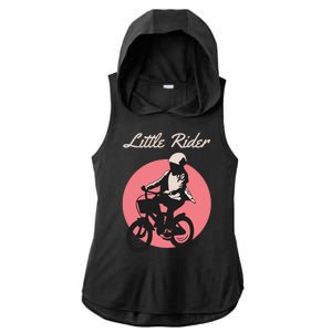 Cycling Little Rider Ladies PosiCharge Tri-Blend Wicking Draft Hoodie Tank