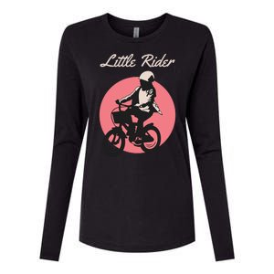 Cycling Little Rider Womens Cotton Relaxed Long Sleeve T-Shirt