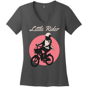 Cycling Little Rider Women's V-Neck T-Shirt