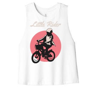 Cycling Little Rider Women's Racerback Cropped Tank